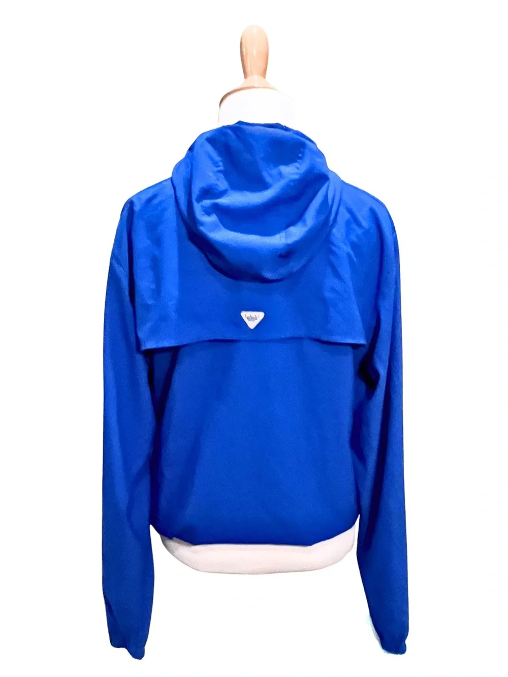 UF Florida Gator’s Columbia Brand Blue Hooded Tech Pullover with Orange Details